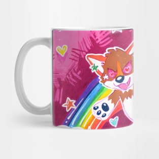 Stabby Stabby Kawaii Ookami Mug